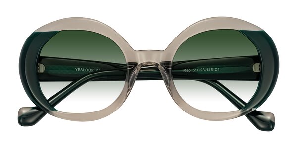 Front of Rao in Gray/Dark Green
