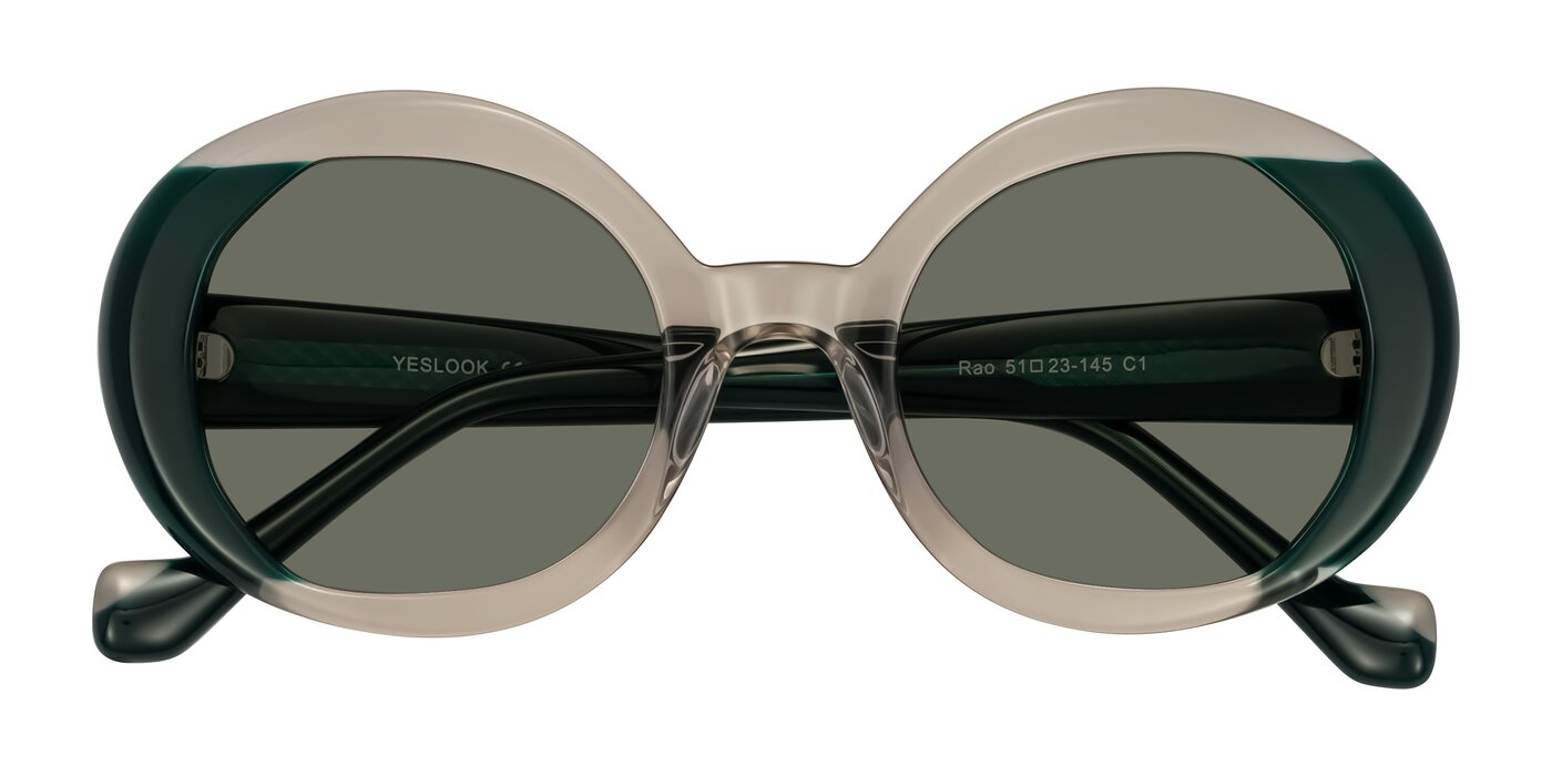 Rao - Gray/Dark Green Polarized Sunglasses
