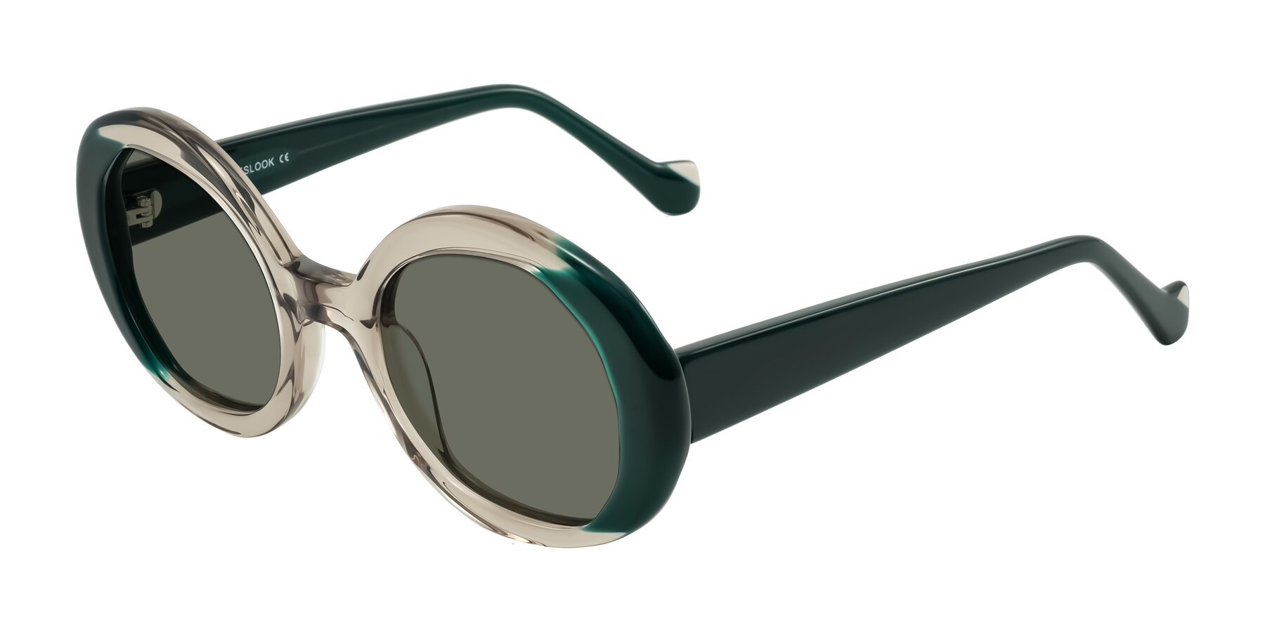 Angle of Rao in Gray/Dark Green with Gray Polarized Lenses