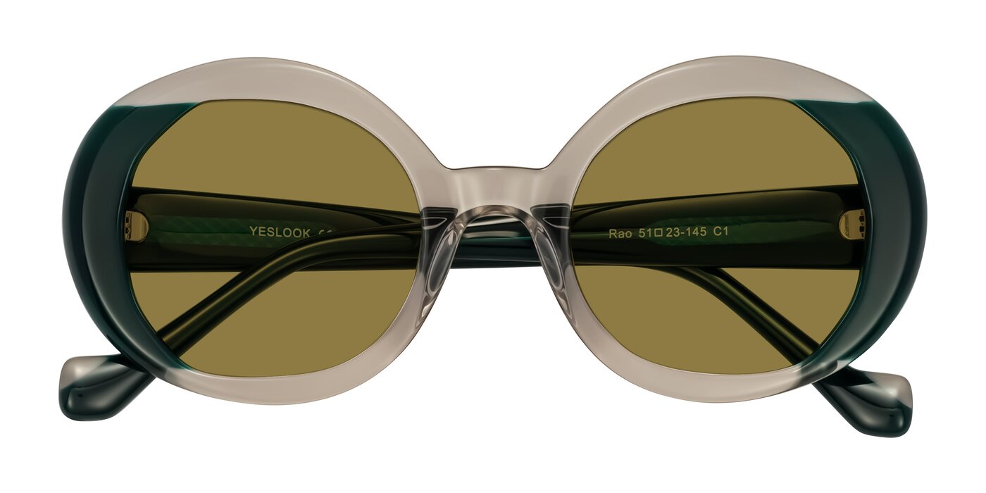 Rao - Gray/Dark Green Polarized Sunglasses