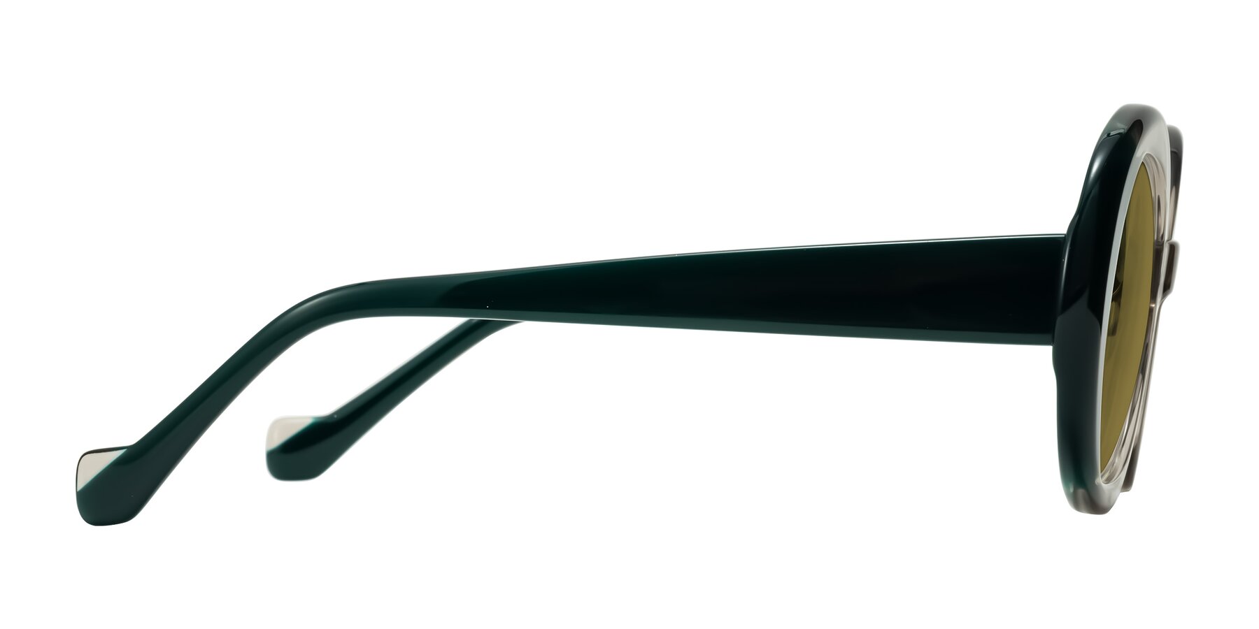 Side of Rao in Gray/Dark Green with Brown Polarized Lenses