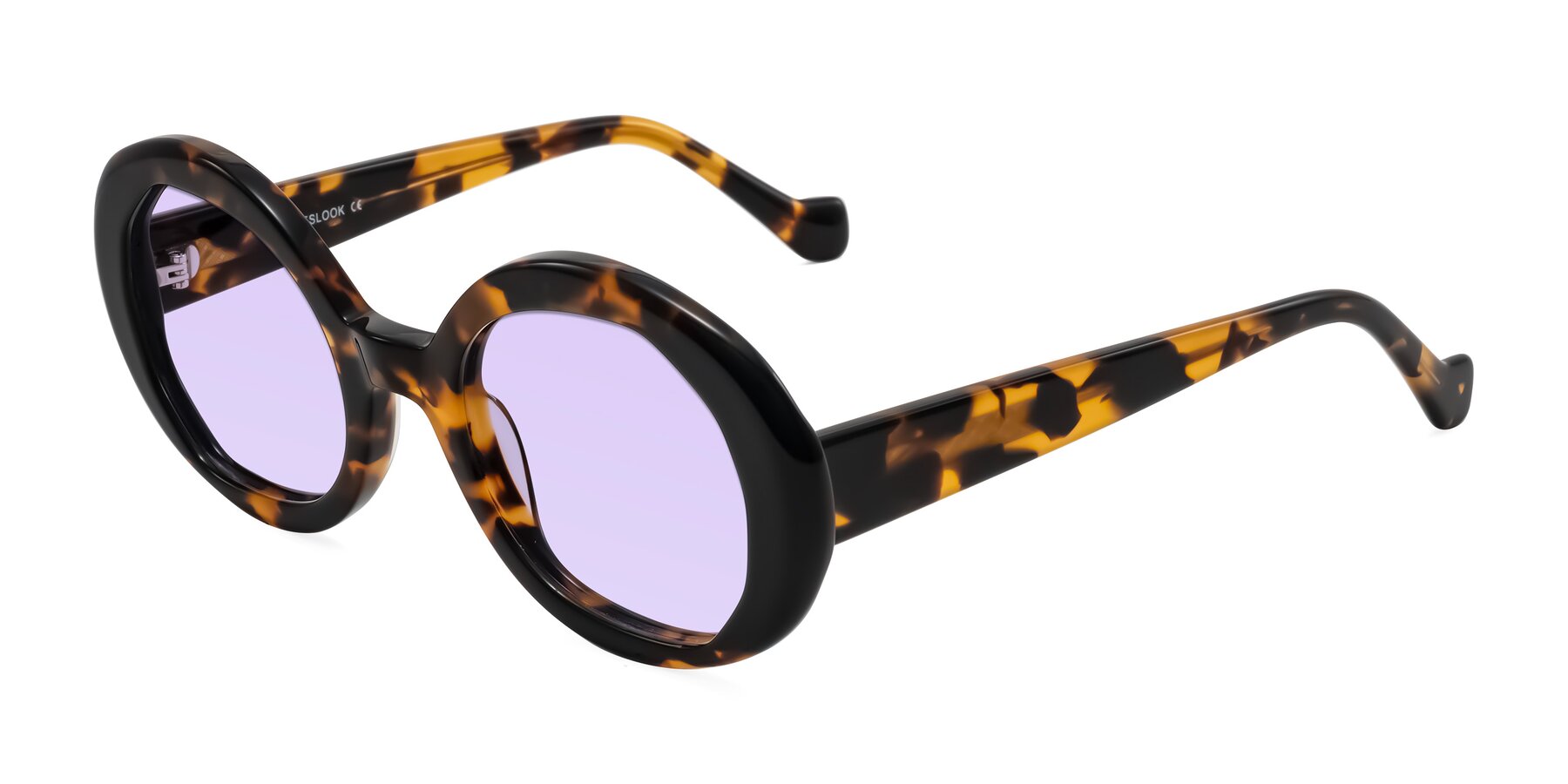 Angle of Rao in Tortoise/Black with Light Purple Tinted Lenses