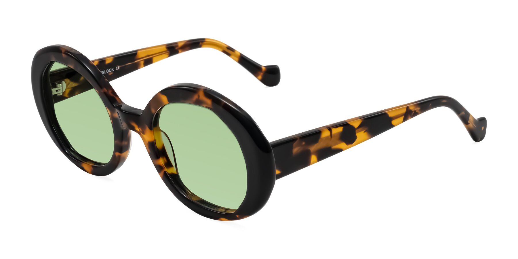 Angle of Rao in Tortoise/Black with Medium Green Tinted Lenses