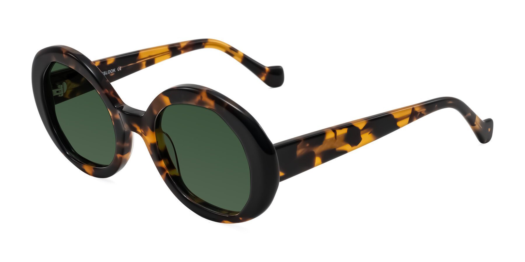 Angle of Rao in Tortoise/Black with Green Tinted Lenses