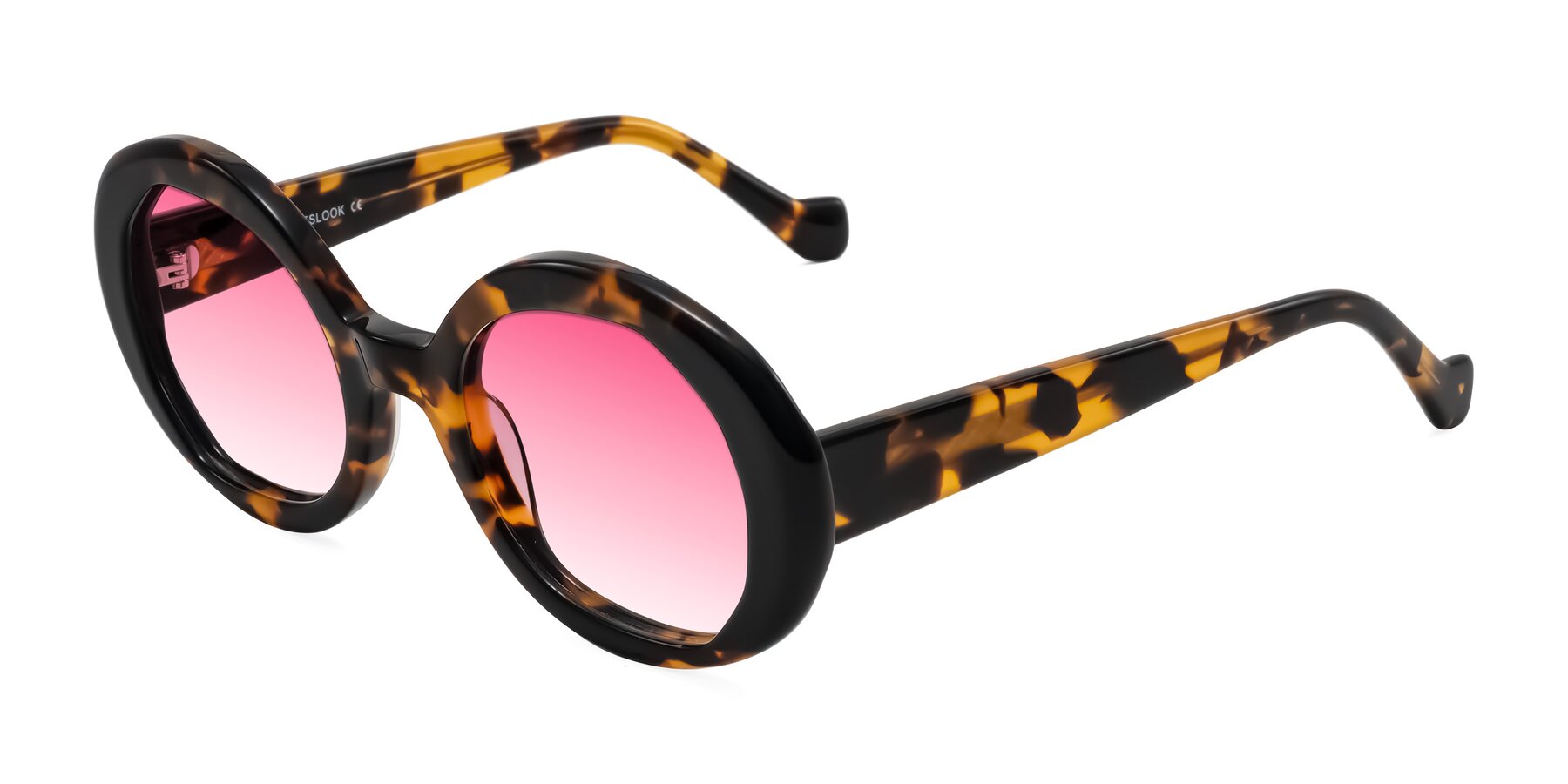 Angle of Rao in Tortoise/Black with Pink Gradient Lenses
