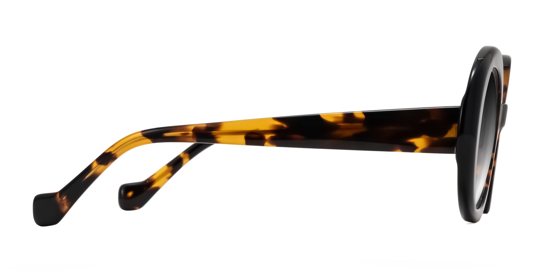Side of Rao in Tortoise/Black with Gray Gradient Lenses