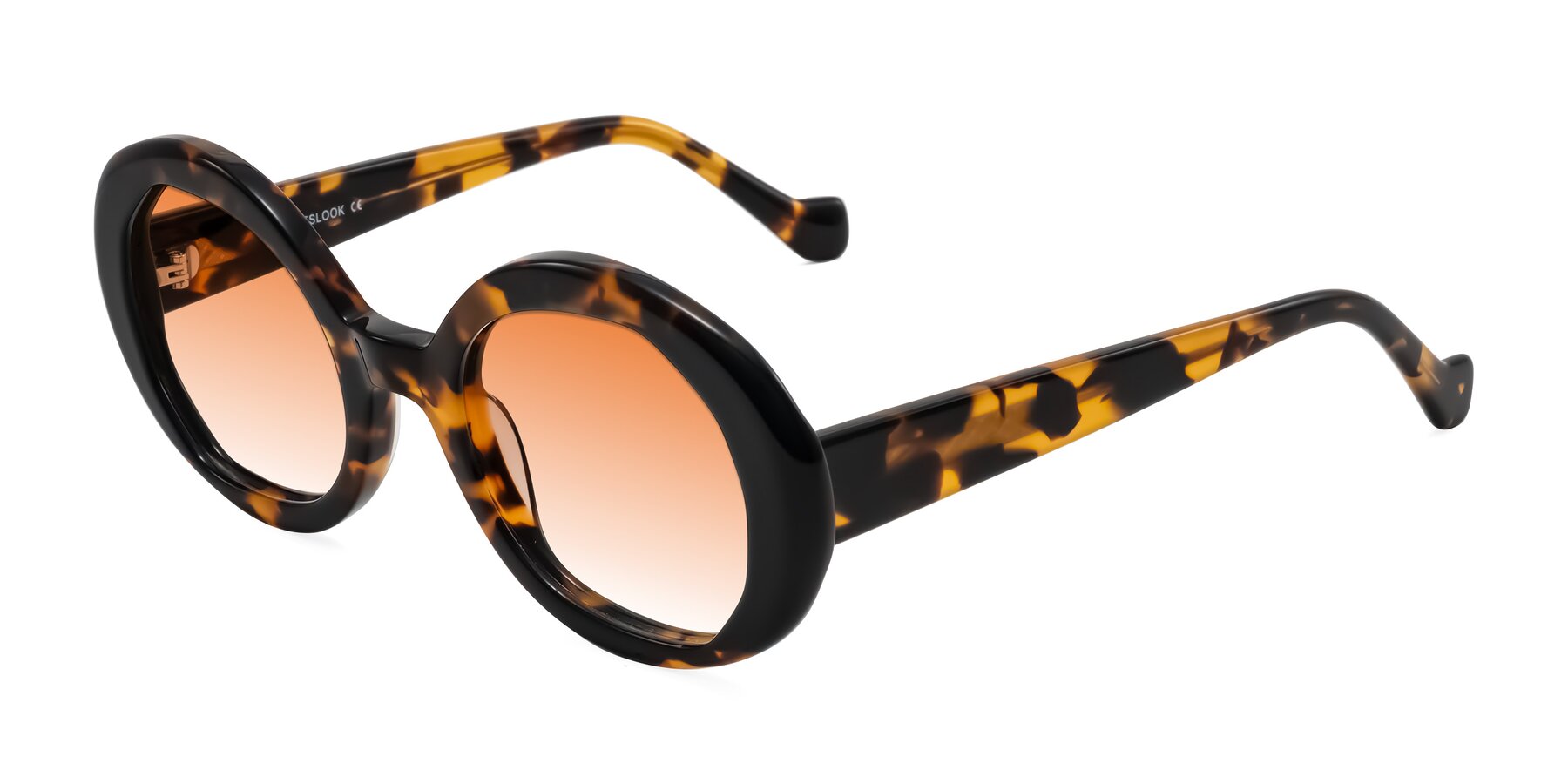 Angle of Rao in Tortoise/Black with Orange Gradient Lenses