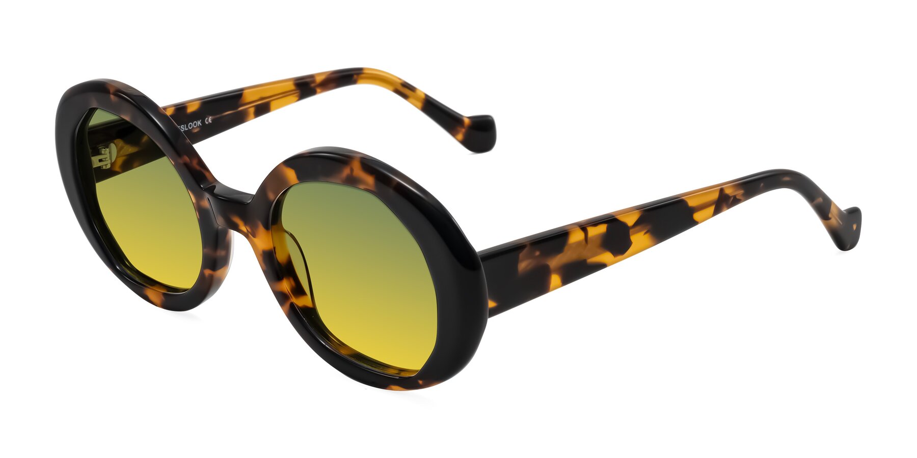 Angle of Rao in Tortoise/Black with Green / Yellow Gradient Lenses
