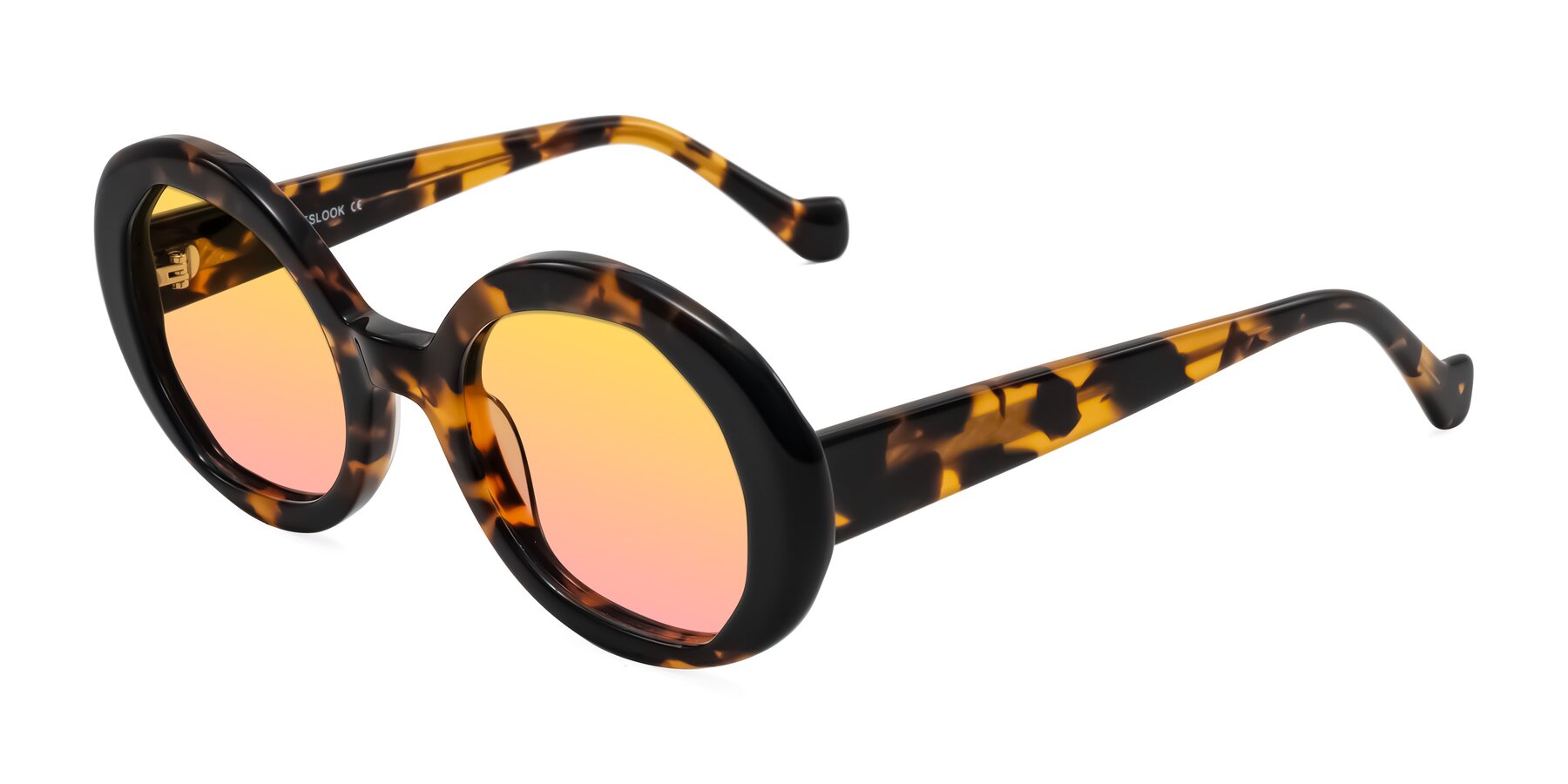 Angle of Rao in Tortoise/Black with Yellow / Pink Gradient Lenses
