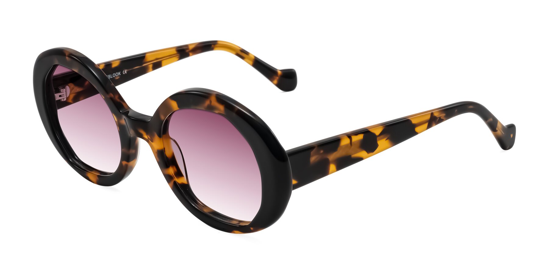 Angle of Rao in Tortoise/Black with Wine Gradient Lenses