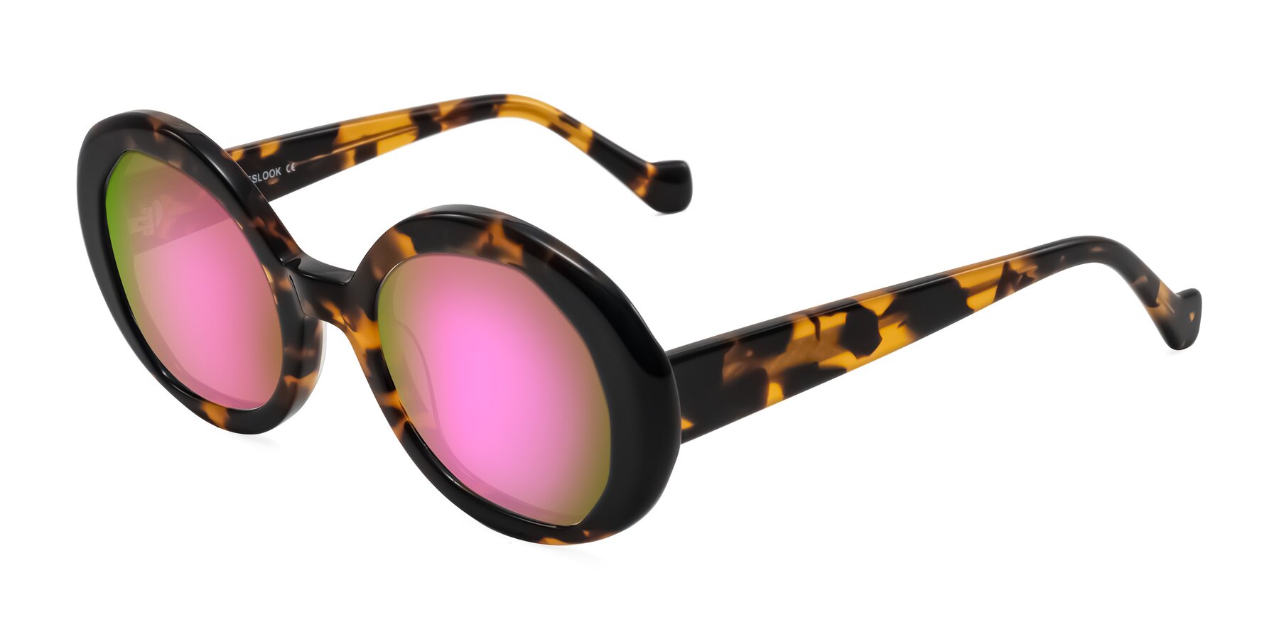 Angle of Rao in Tortoise/Black with Pink Mirrored Lenses