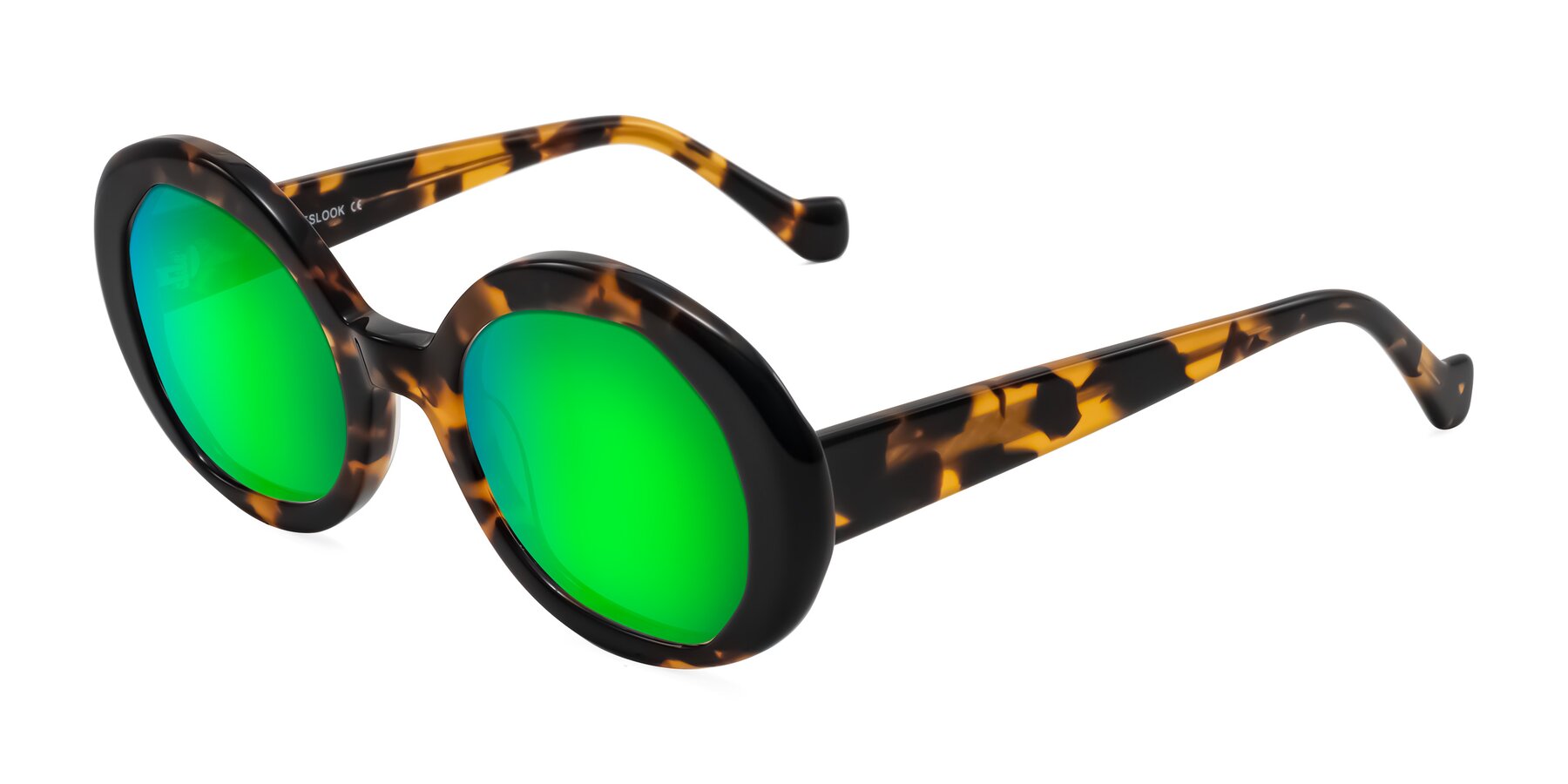 Angle of Rao in Tortoise/Black with Green Mirrored Lenses