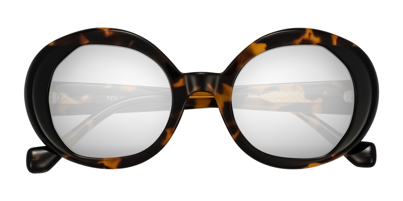 Rao - Tortoise/Black Flash Mirrored Sunglasses