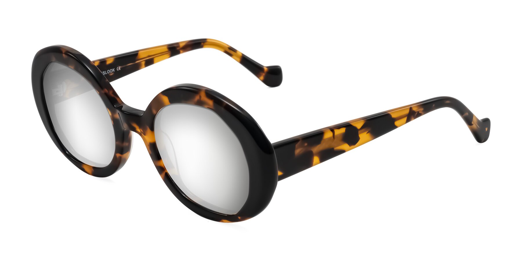Angle of Rao in Tortoise/Black with Silver Mirrored Lenses