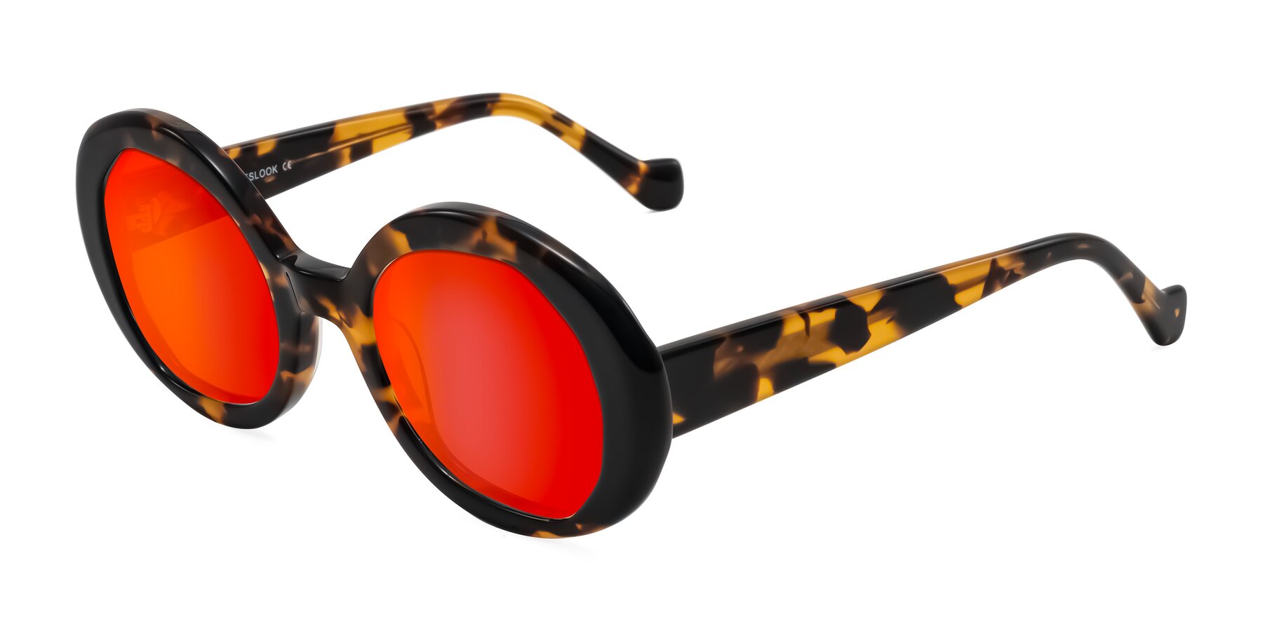 Angle of Rao in Tortoise/Black with Red Gold Mirrored Lenses