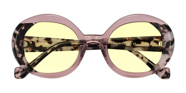 Front of Rao in Pink/Ivory Tortoise