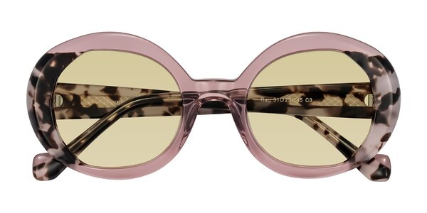 Front of Rao in Pink/Ivory Tortoise