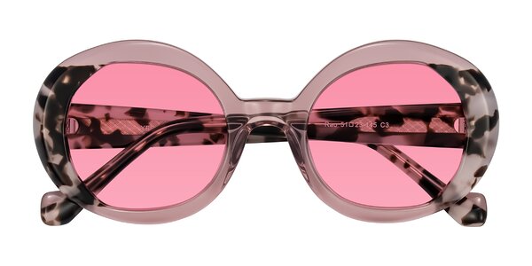 Front of Rao in Pink/Ivory Tortoise