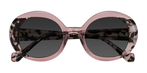Front of Rao in Pink/Ivory Tortoise