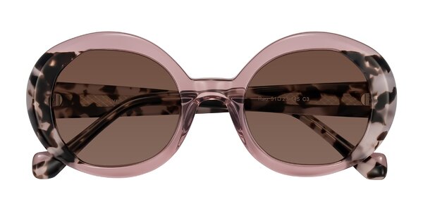Front of Rao in Pink/Ivory Tortoise