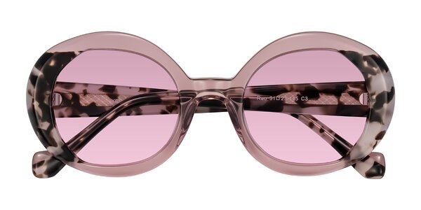 Front of Rao in Pink/Ivory Tortoise