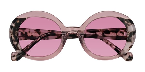 Front of Rao in Pink/Ivory Tortoise