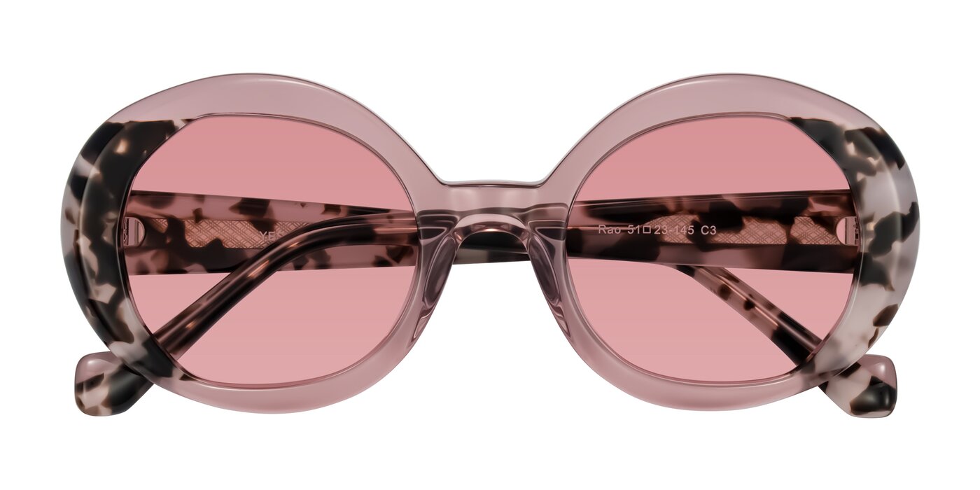 Rao - Pink/Ivory Tortoise Tinted Sunglasses
