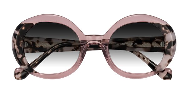 Front of Rao in Pink/Ivory Tortoise