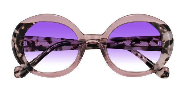 Front of Rao in Pink/Ivory Tortoise