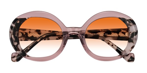 Front of Rao in Pink/Ivory Tortoise