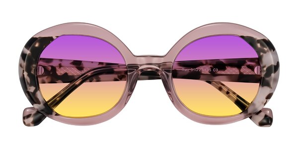 Front of Rao in Pink/Ivory Tortoise