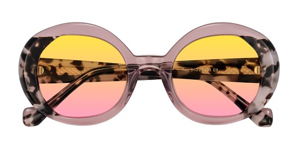 Front of Rao in Pink/Ivory Tortoise