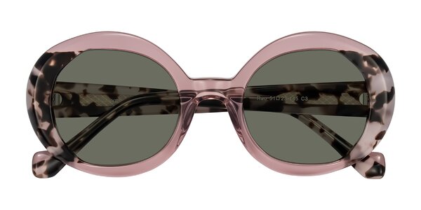 Front of Rao in Pink/Ivory Tortoise