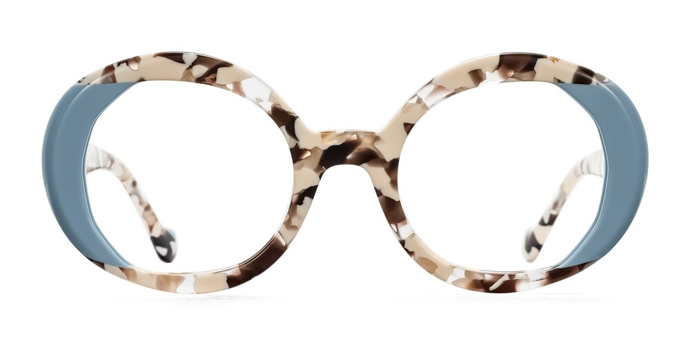 Rao - Beige Tortoise/Blue Eyeglasses