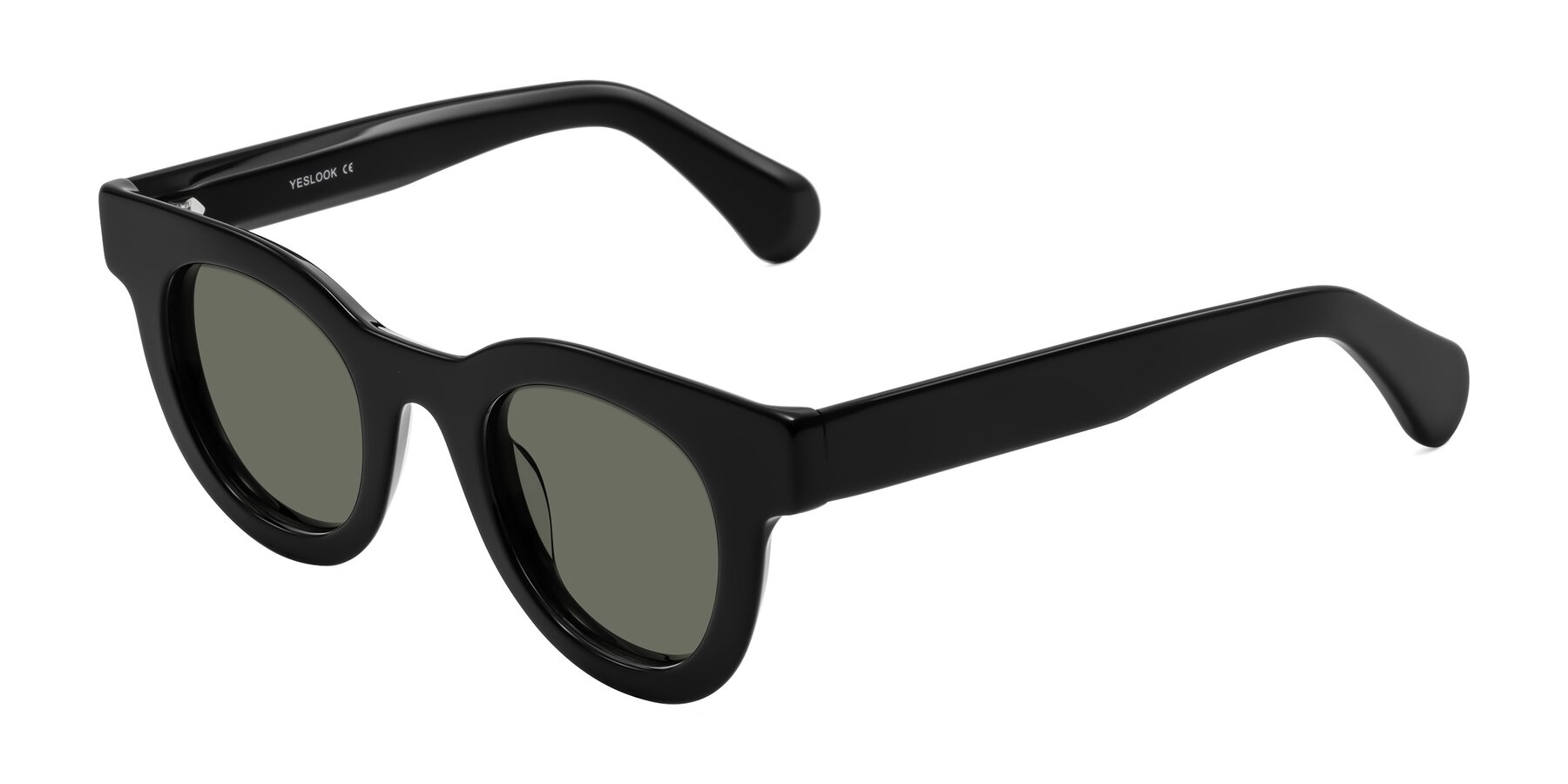 Angle of Embracing in Black with Gray Polarized Lenses