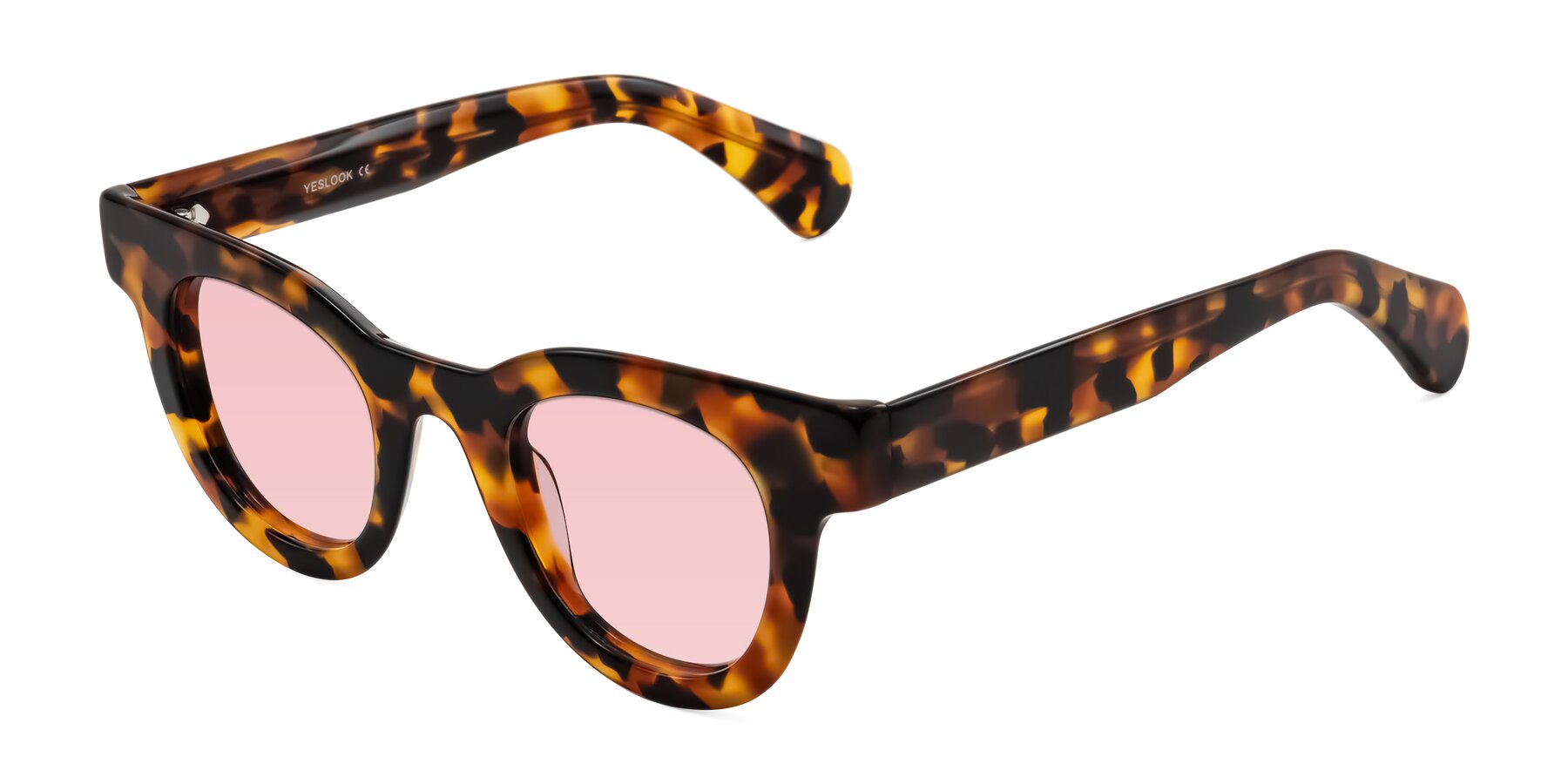 Angle of Embracing in Tortoise with Light Garnet Tinted Lenses