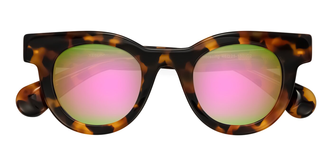 Embracing - Tortoise Flash Mirrored Sunglasses