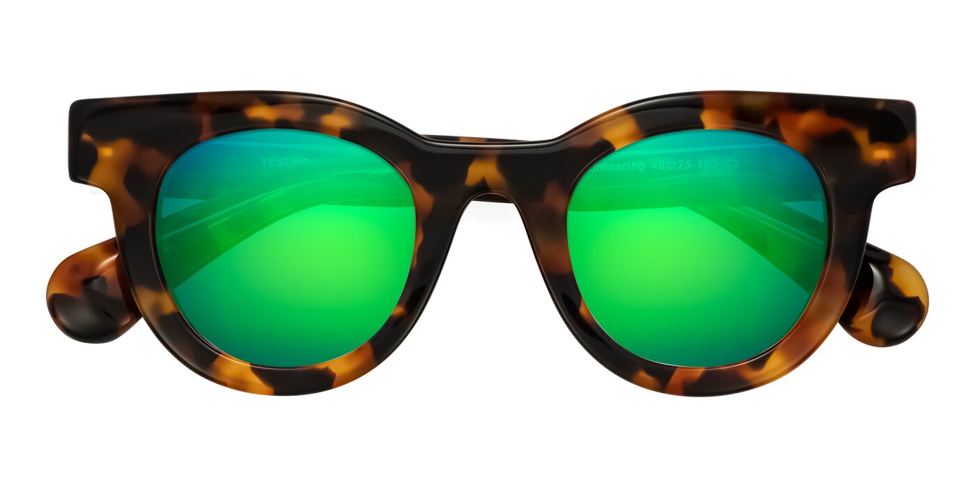 Embracing - Tortoise Flash Mirrored Sunglasses