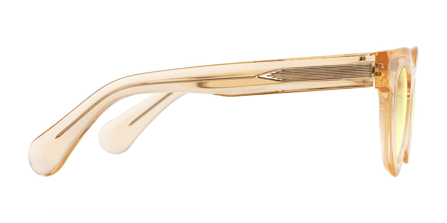 Side of Embracing in Champagne with Light Yellow Tinted Lenses