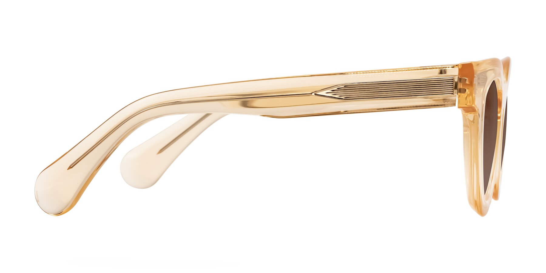 Side of Embracing in Champagne with Brown Tinted Lenses