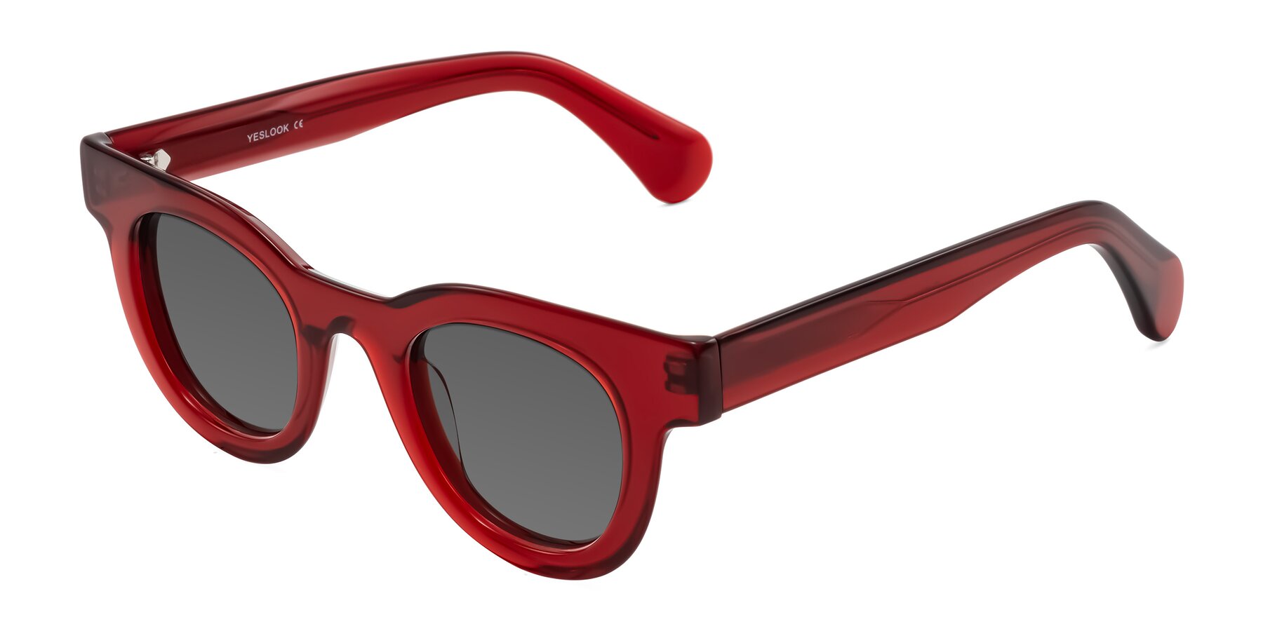 Angle of Embracing in Wine with Medium Gray Tinted Lenses