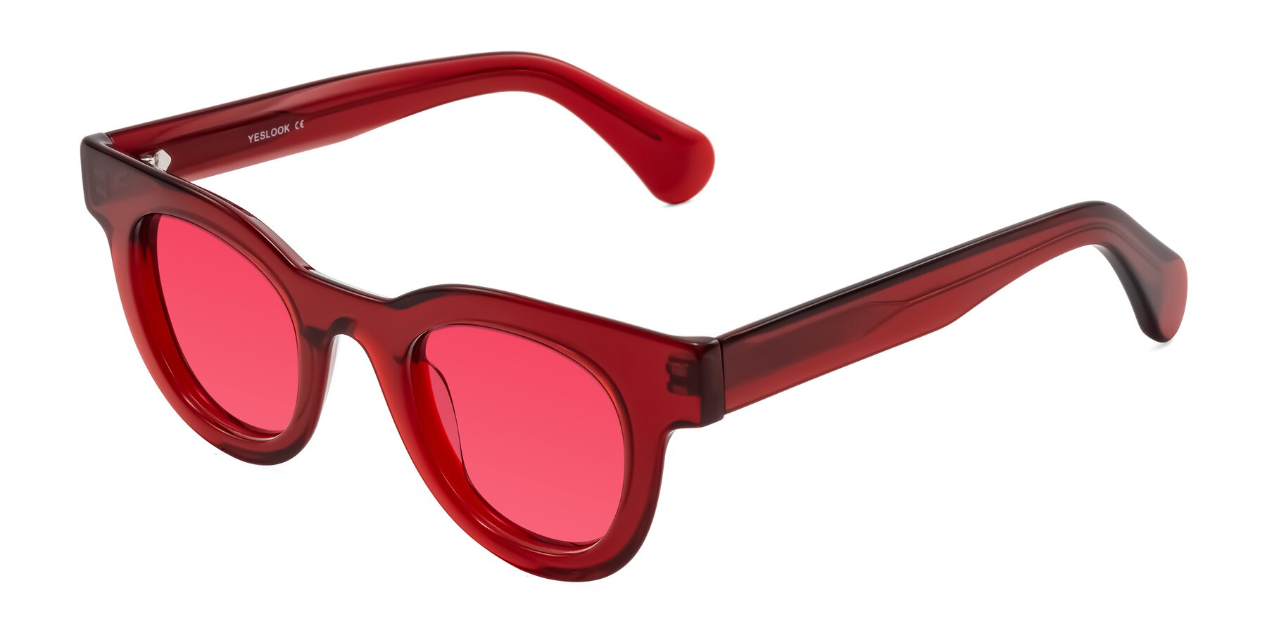 Angle of Embracing in Wine with Red Tinted Lenses