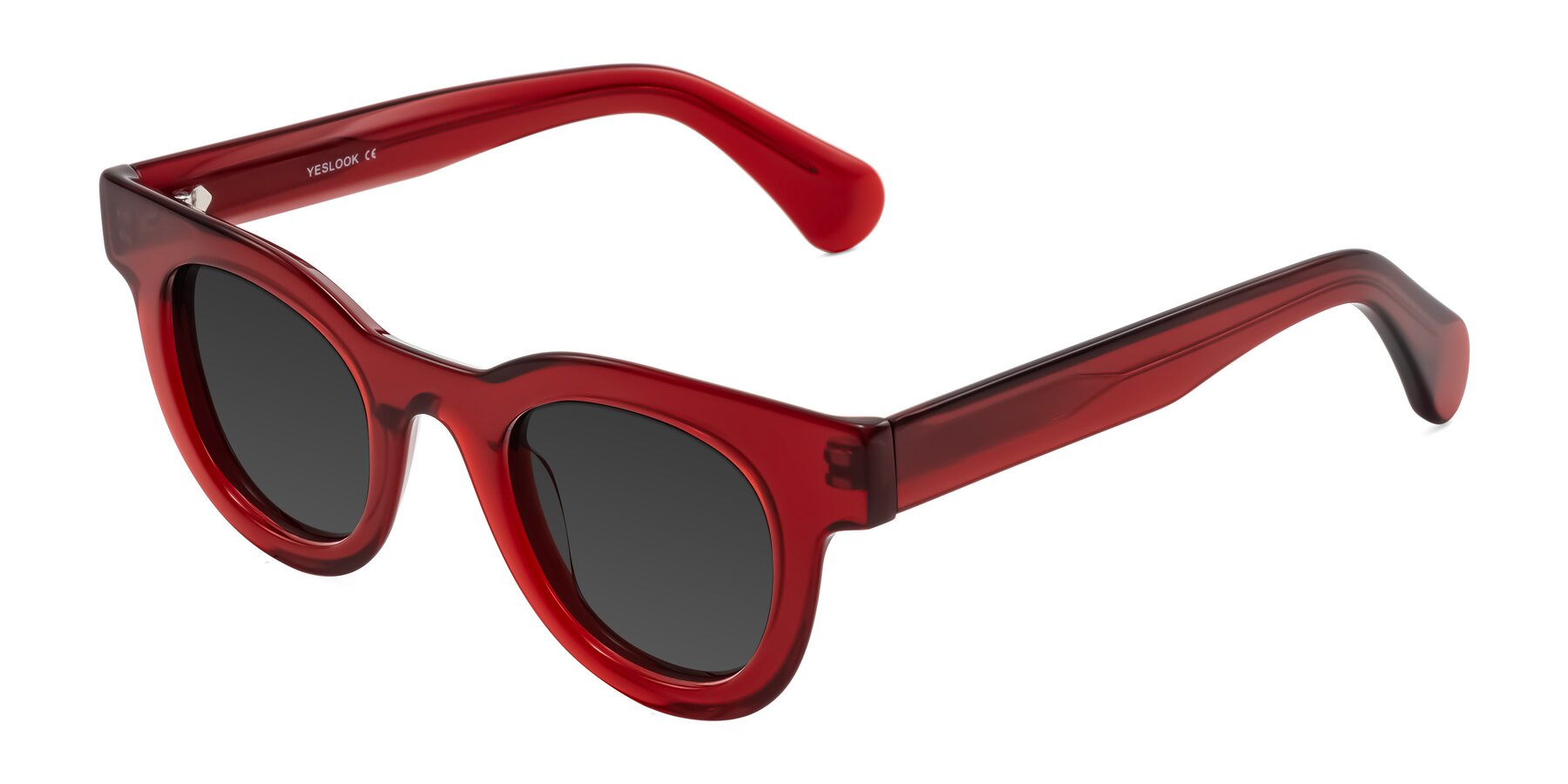 Angle of Embracing in Wine with Gray Tinted Lenses