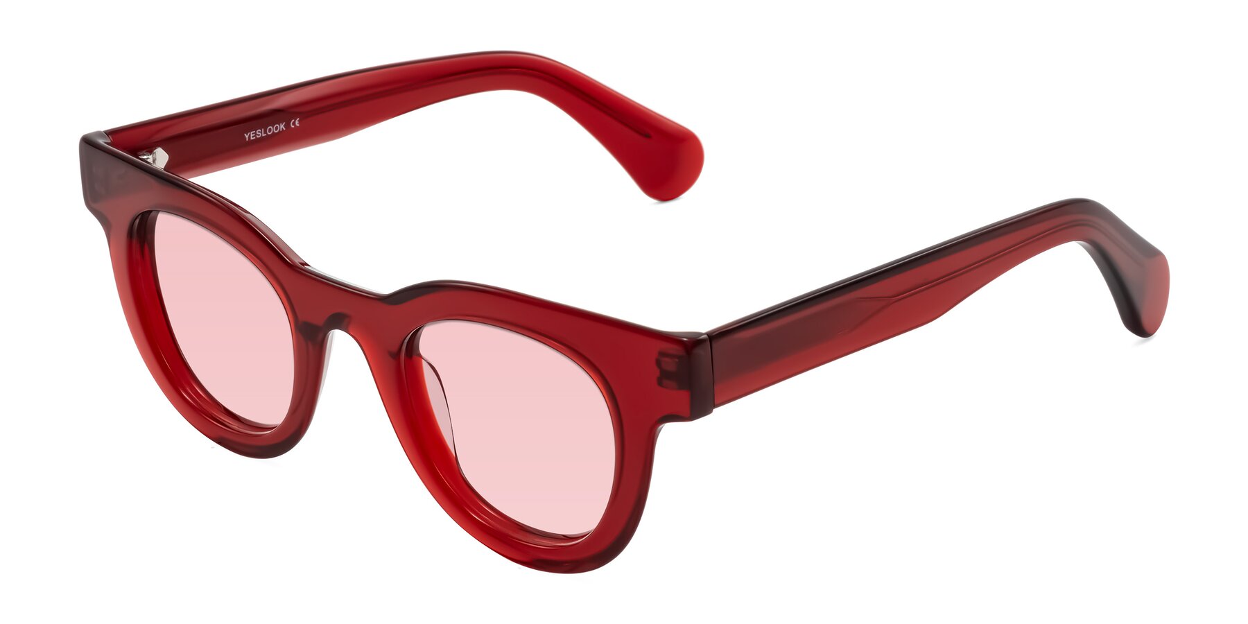 Angle of Embracing in Wine with Light Garnet Tinted Lenses