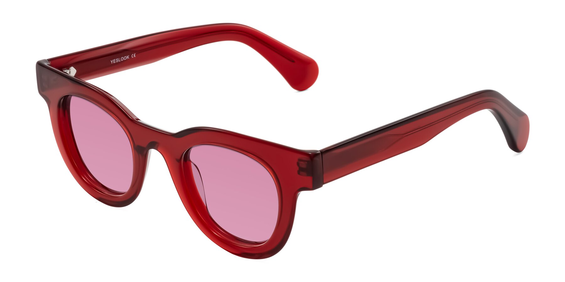 Angle of Embracing in Wine with Medium Wine Tinted Lenses