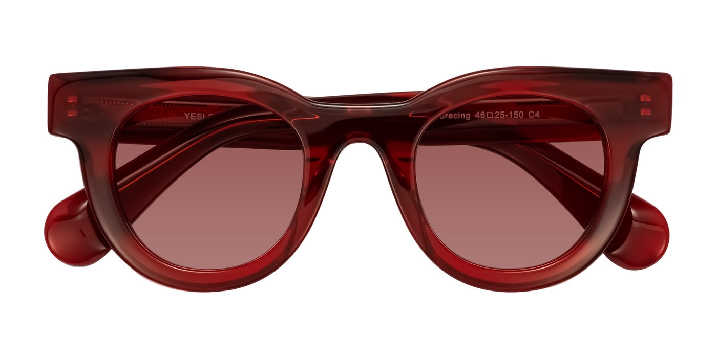 Embracing - Wine Tinted Sunglasses