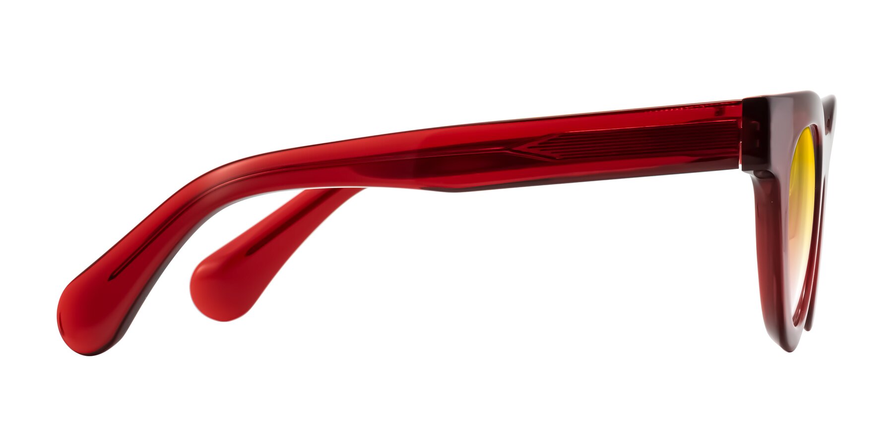 Side of Embracing in Wine with Yellow Gradient Lenses