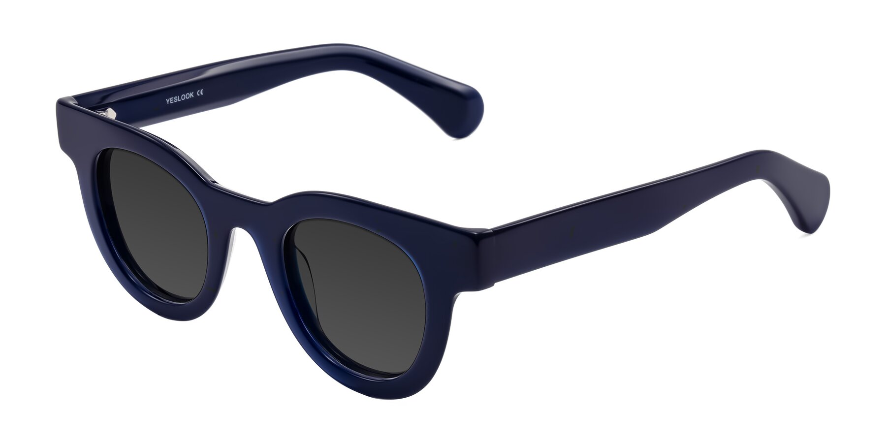 Angle of Embracing in Dark Navy with Gray Tinted Lenses
