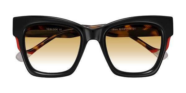 Front of Yatole in Black/Tortoise