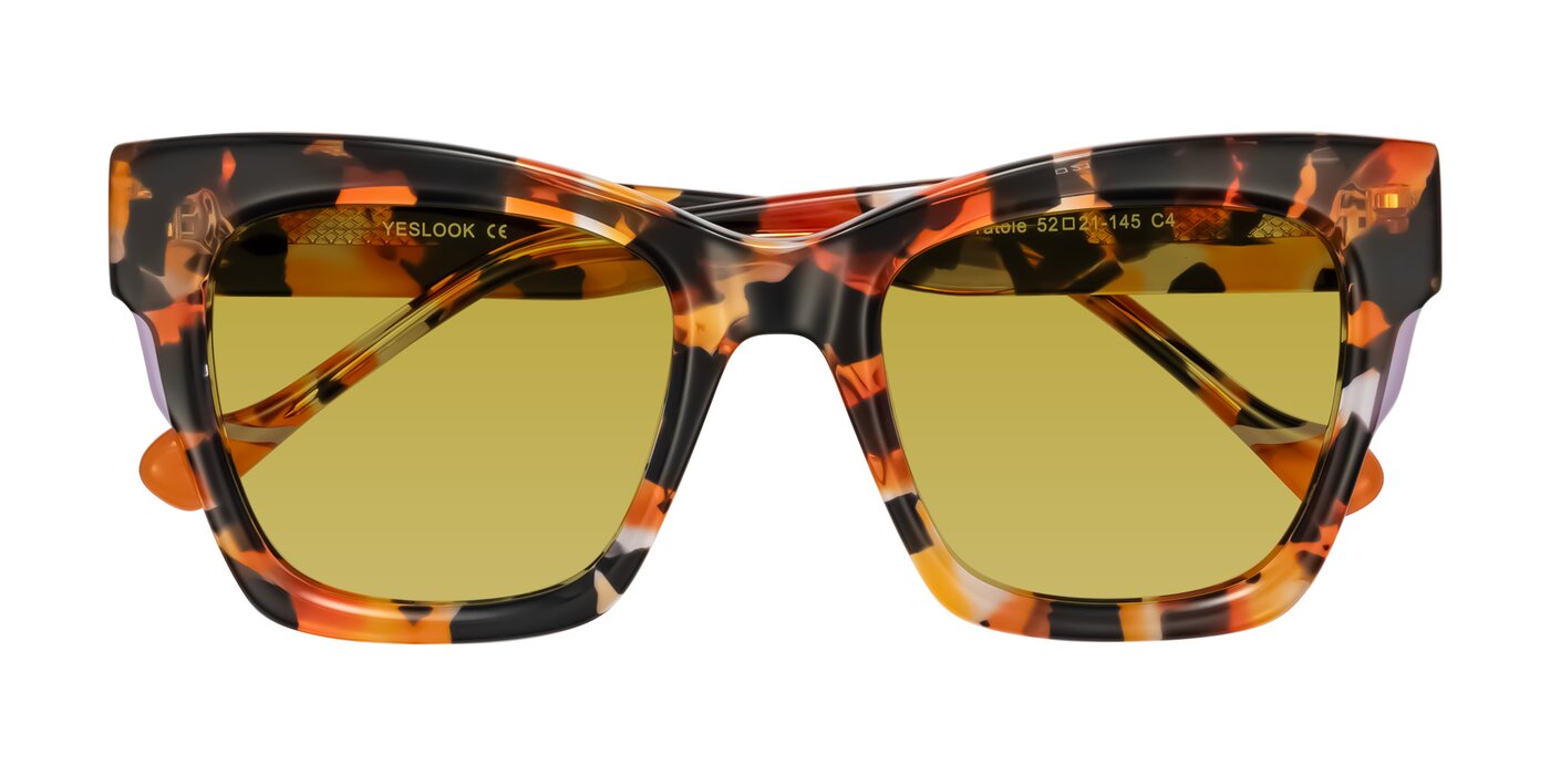 Yatole - Orange Tortoise Tinted Sunglasses
